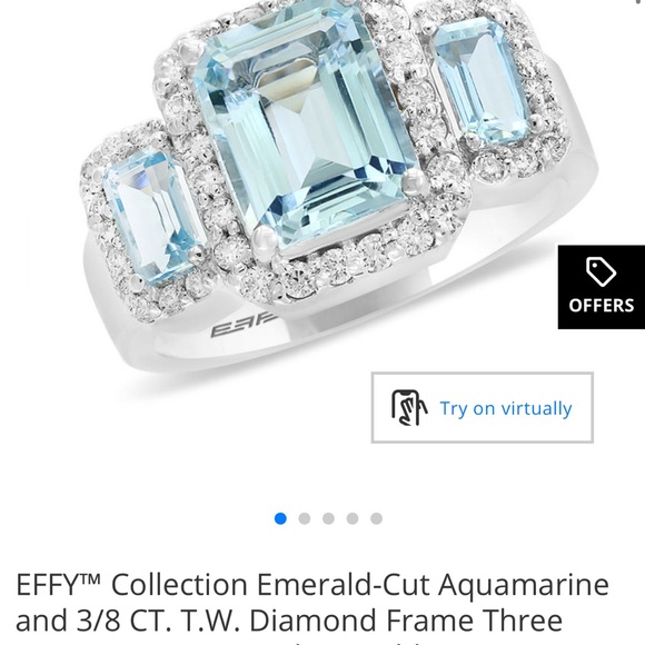 Effy Jewelry - Effy Aquamarine Diamond ring